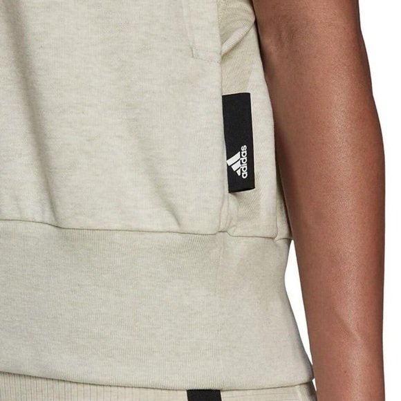 ADIDAS Studio Lounge Hooded Tee in Botanic Green - Picture 6 of 11